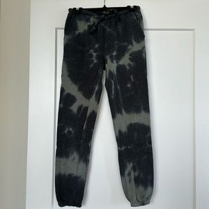 Generation Love Charcoal and Green Tie Dye Joggers XS